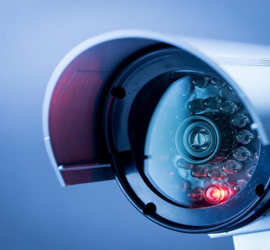 Security CCTV camera in office building